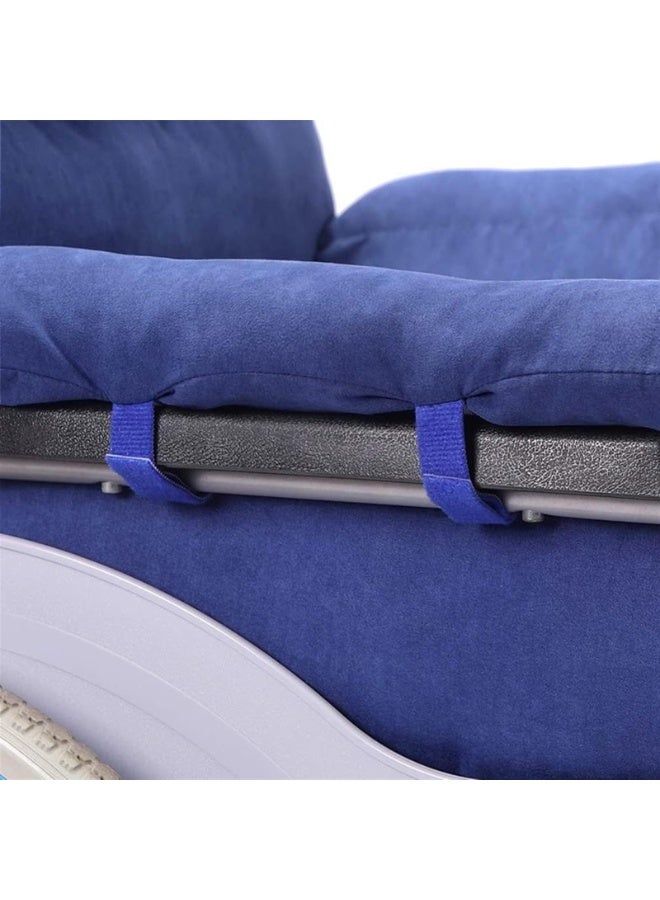 وسادة كرسي متحرك، لتخفيف الألم، مع غطاء لمسند الذراع. تدعم عظم العصعص والظهر، مانعة للانزلاق. - Image 4